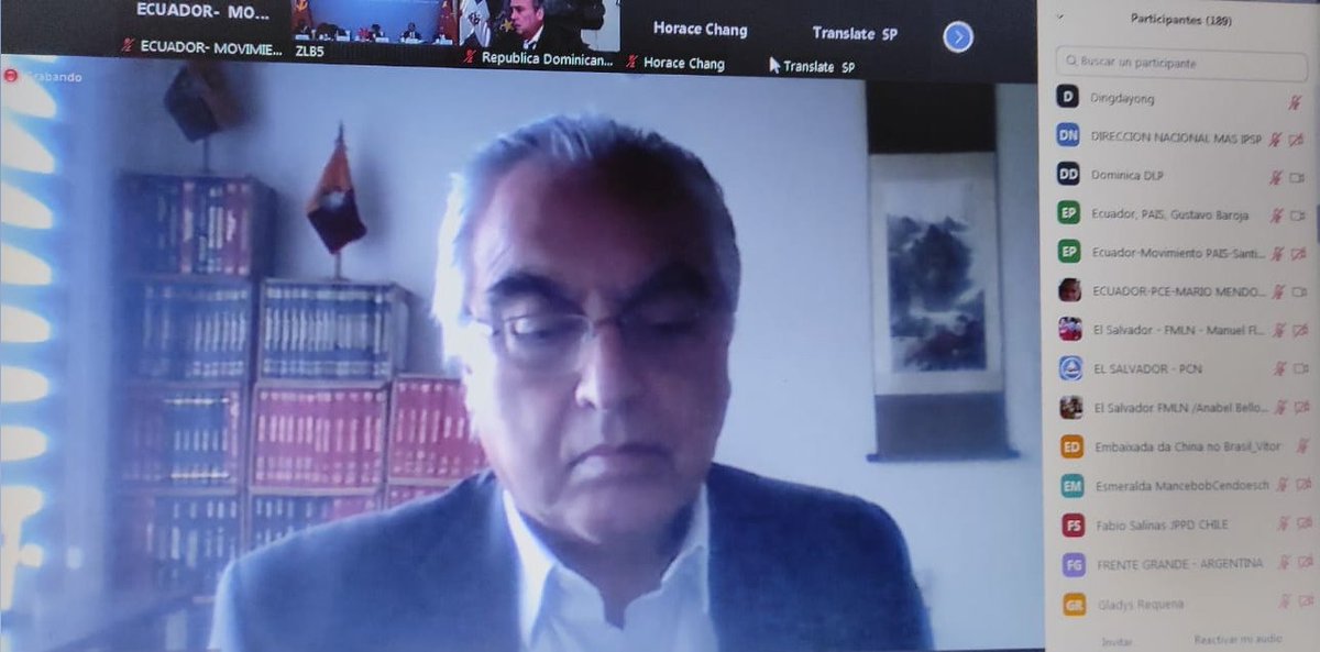 En el III Foro entre el PCCH y los Partidos Políticos de América Latina y el Caribe, a través de <a href="/GustavoBarojaN/">Gustavo Baroja</a>,reafirmamos nuestro compromiso por velar por  los intereses del pueblo y la defensa de los derechos de los seres vivos. #NosMueveLosPrincipios