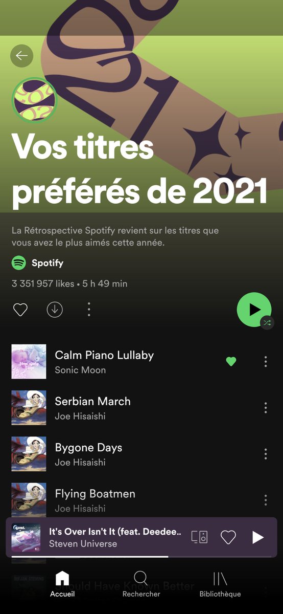 Rine__K's tweet photo. Tu sais que tu as vrillé du côté obscur de la daronitude quand tu vois ça #retrospectiveSpotify
PS : oui je mets du Porco en comptine plutôt que la mère Michelle https://t.co/F8KqHqZUDh