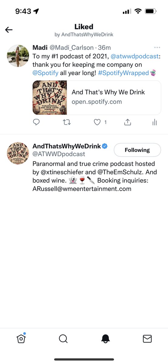 Madi_Carlson's tweet photo. No like I’m crying @ATWWDpodcast !!!!!!!!! ❤️❤️😩😩 https://t.co/dwq4aD2npP