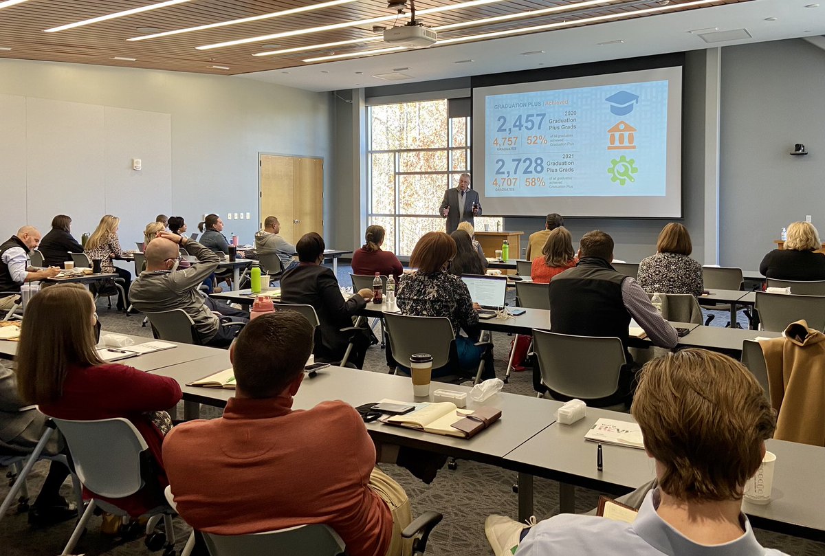 pfoxGCS's tweet photo. The state of @gcschools from our @gcssupt to Leadership Greenville Class 48. Great videos on the career opportunities for our students and encouraging companies to get involved with #LaunchGVL https://t.co/KQHcx78y9I