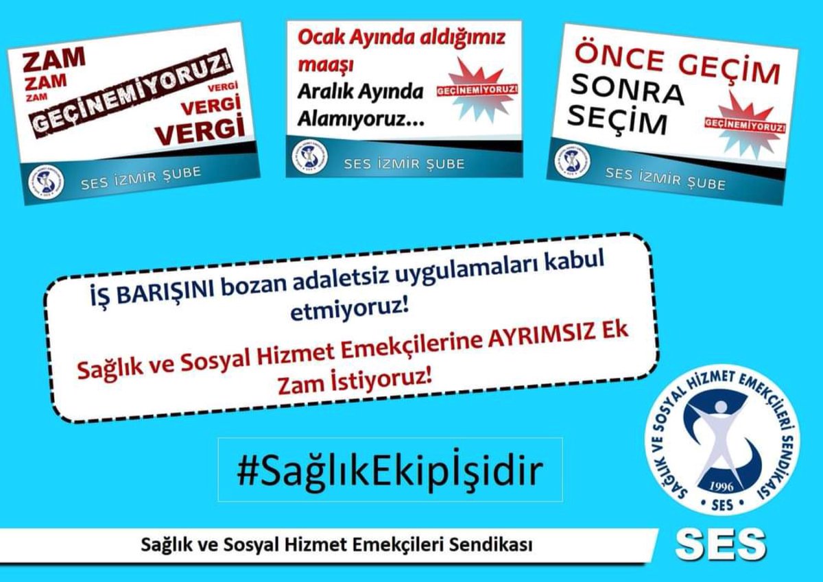 sesgenelmerkezi's tweet photo. Sağlık ve sosyal hizmet emekçilerinin maaşlarının yoksulluk sınırı üzerine çıkarılması ve 3600-7200 arası ek göstergenin uygulanması talepleriyle yarından itibaren iş yerlerimizde ve alanlarda eylemdeyiz! #SağlıkEkipİşidir https://t.co/itcrylQWSG