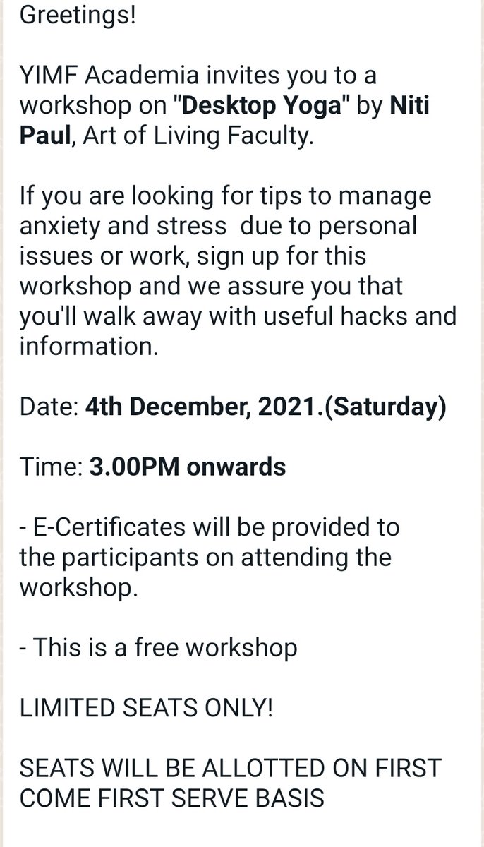 YIMFindia's tweet photo. Registration link: https://t.co/dWAKjICSsP https://t.co/Xxn3AHRB8B
