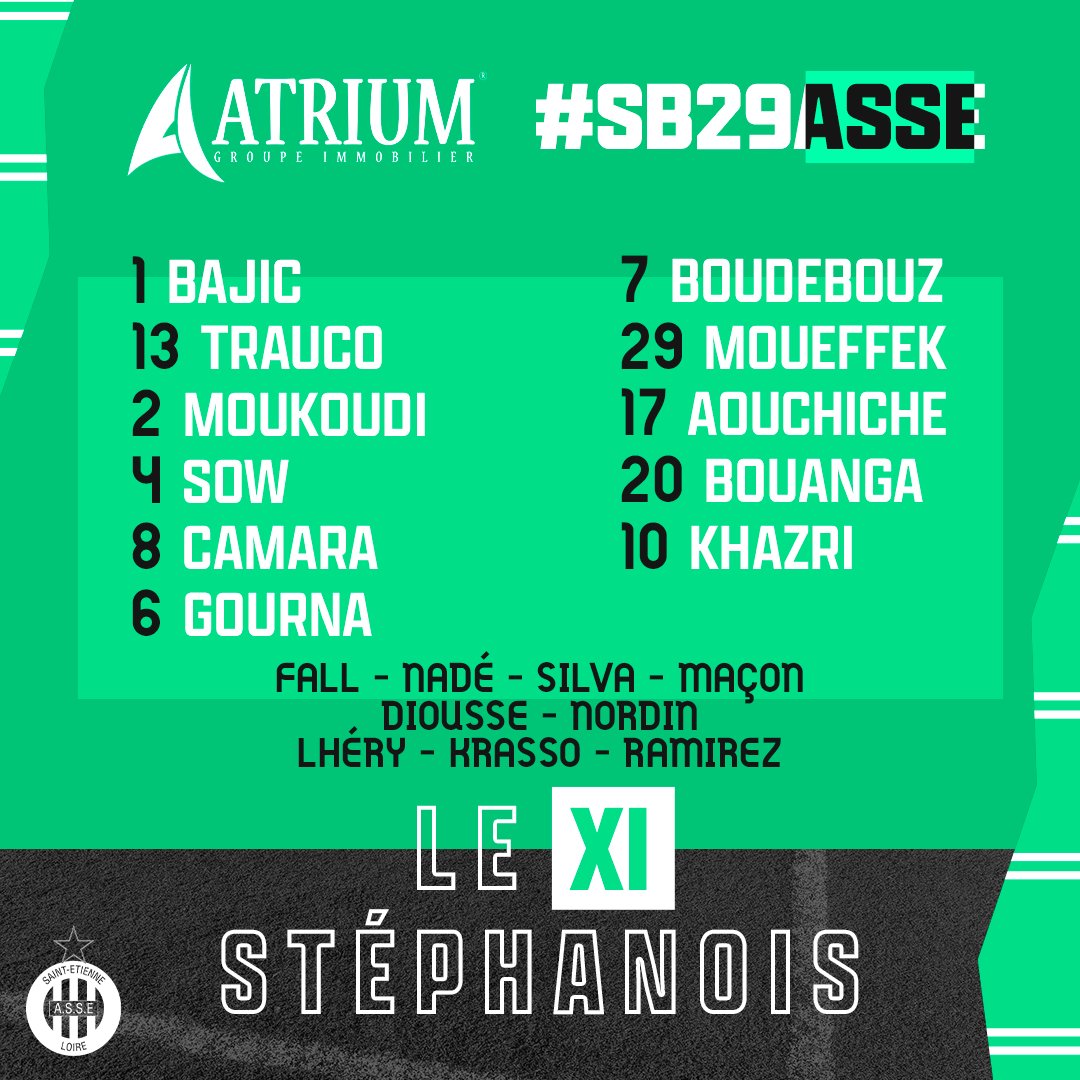 ASSEofficiel's tweet photo. 🔥 Il est là ! Le 𝐗𝐈 stéphanois pour #SB29ASSE 💚 https://t.co/nnzgEmGvIq