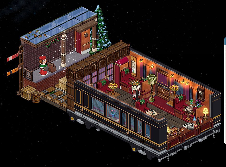zanakikfenix's tweet photo. YA EMPEZARON LOS SORTEOS NAVIDEÑOS 🎄🎅

🚂 SORTEO 🚂

🎅 LOTE VAGON DE LUJO HABBO EXPRESS 🎅

🔄RT
➡️FOLLOW

TERMINA EL DOMINGO 🤩

ESTE MES ESPERAMOS PODER DAR MUCHOS PREMIOS BUENOS 🎉❤ https://t.co/UQD6Lld28o
