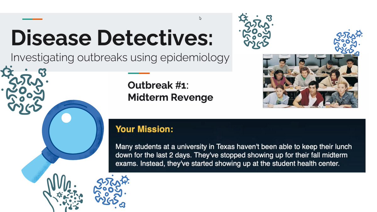 Students took on the role of disease detectives to investigate a disease “outbreak” while learning the basics of epidemiology & public health during #CMHFDiscoveryDay @McGillMed @McGillEBOH