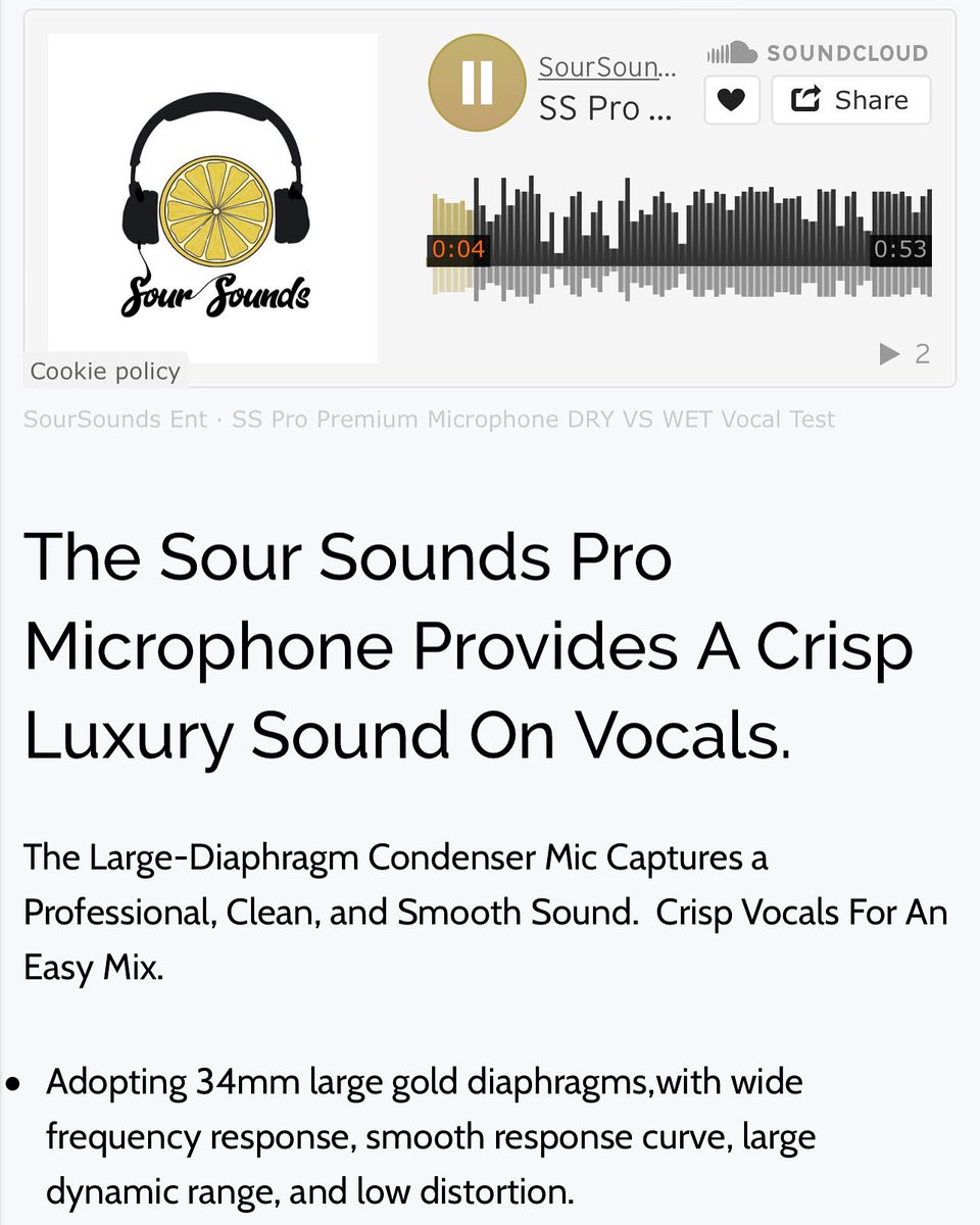SourSoundsShop's tweet image. Sound test for the #sspro is now added to the microphones product page! Go listen to the crisp clear sound you get while using the SS Pro Premium microphone in real time! 
Happy #creating ‼️🙂
Available now at 
soursounds.com