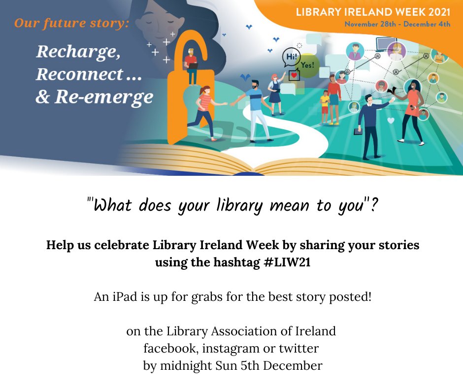 Library Association (@laionline) on Twitter photo What does your library mean to you? Share your wonderful library stories using the hashtag #LIW21 to celebrate National Library Week and you could win an iPad! Best story wins. Deadline - midnight Sunday 5th December ๐๐ <a href="/LibrariesIre/">Libraries Ireland</a> <a href="/dubcilib/">Dublin City Libraries</a> <a href="/kildarelibrary/">Kildare Library Service</a> <a href="/DLR_Libraries/">dlr Libraries</a> What does your library mean to you? Share your wonderful library stories using the hashtag #LIW21 to celebrate National Library Week and you could win an iPad! Best story wins. Deadline - midnight Sunday 5th December ๐๐ <a href="/LibrariesIre/">Libraries Ireland</a> <a href="/dubcilib/">Dublin City Libraries</a> <a href="/kildarelibrary/">Kildare Library Service</a> <a href="/DLR_Libraries/">dlr Libraries</a>