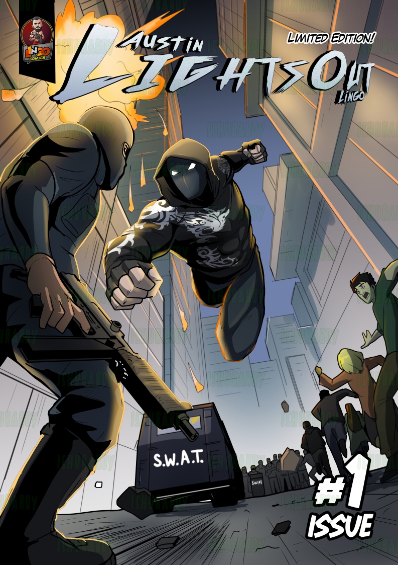 LingoComics's tweet photo. Artist 1. Decision time. Check out the cover and first 2 pages of the 3 artists we chose to help up pick the one for the comic! #lightsout #mma #comic #comicbook #unique #gift #collectorsitem #limitededition #signed #numbered #austinlingo https://t.co/15zQ5b6Euz