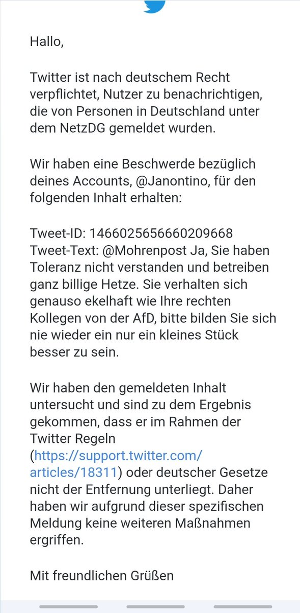 Janontino's tweet photo. Wow, mein erstes Mal...
#Meldung unter @Mohrenpost|s Tweet... https://t.co/FuWwgQGbUo