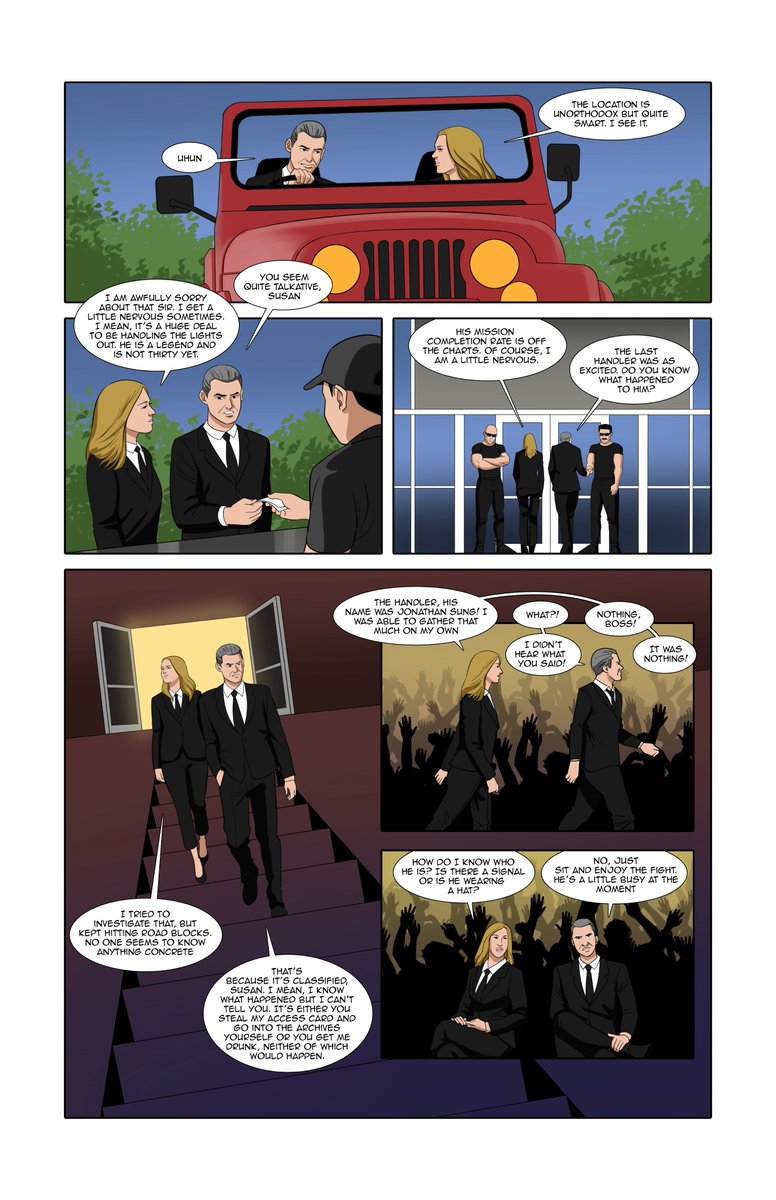 LingoComics's tweet photo. Artist 2. Decision time. Check out the cover and first 2 pages of the 3 artists we chose to help up pick the one for the comic! #lightsout #mma #comic #comicbook #unique #gift #collectorsitem #limitededition #signed #numbered #austinlingo https://t.co/kMcDILOFZI
