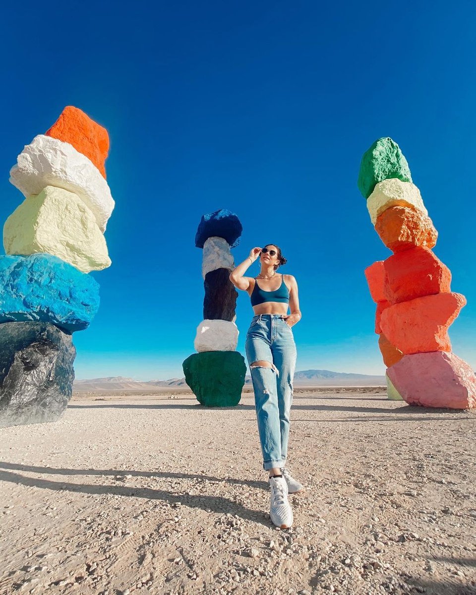 foldies's tweet photo. It's never winter in the desert 🌈 https://t.co/k671hio0wa