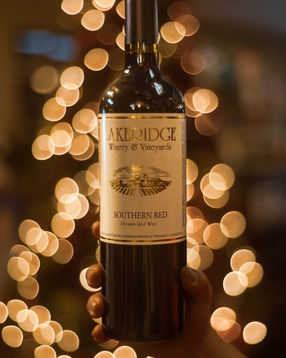 LakeridgeWinery's tweet photo. DECEMBER is here! And everyone's favorite, SOUTHERN RED, is our Wine of the Month! 
This wine is light bodied, smooth, &amp; bursting w/ fruit taste!
Receive 25% off 1-2 cases / 30% off 3+ cases of Southern Red thru Dec. Valid at the Winery &amp; online at https://t.co/9GKwpH9VR7
#Cheers https://t.co/yY3jRWX0bf