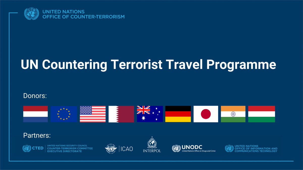 UN_OCT's tweet photo. The new agreement with #France 🇫🇷 will help provide expertise to the 49 member states that have joined the #CTTravelProgramme to enhance border protection &amp; terrorism prevention through the use of #API &amp; #PNR and #goTravel

👉 https://t.co/DeaQ1uR8ay 

#UNiteToCounterTerrorism https://t.co/Q3hGjieXl4