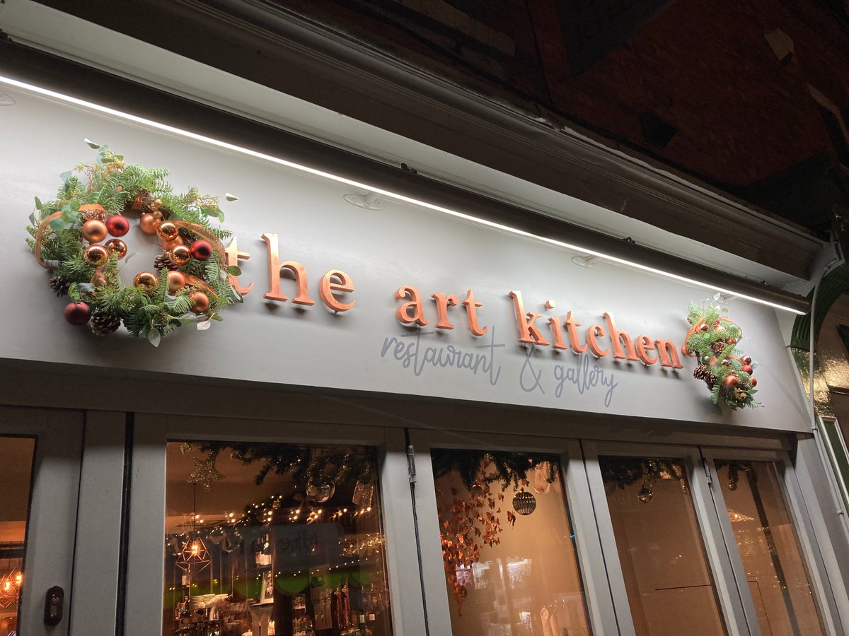 We have been busy decorating the restaurant - it is all christmassy now!