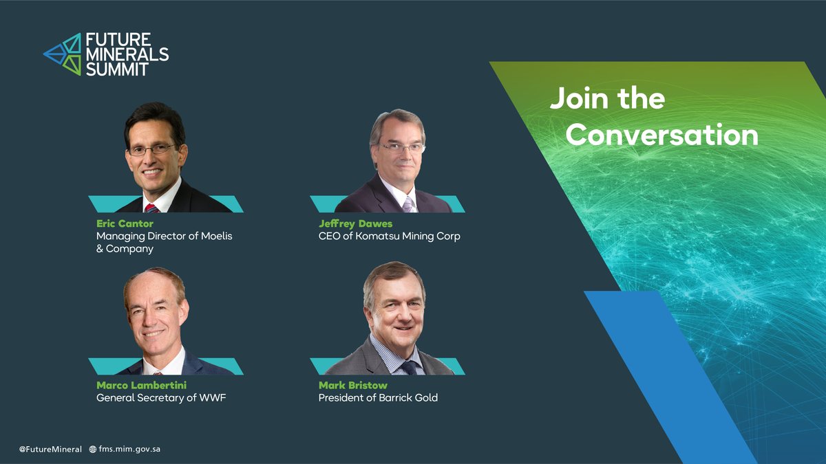 FutureMineral's tweet image. We’re pleased to introduce you to some of the top CEOs and global leaders speaking at #FutureMineralsSummit2022

Read more:
bit.ly/3I7ahEJ 

#FMS2022