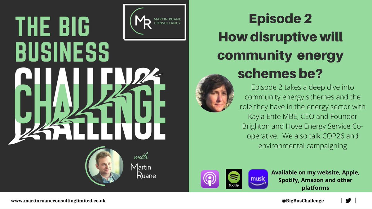 BigBusChallenge's tweet image. Listen on iTunes apple.co/3qL9enL to @kaylaente MBE talk about @BHenergyservice  and all things #communityenergy