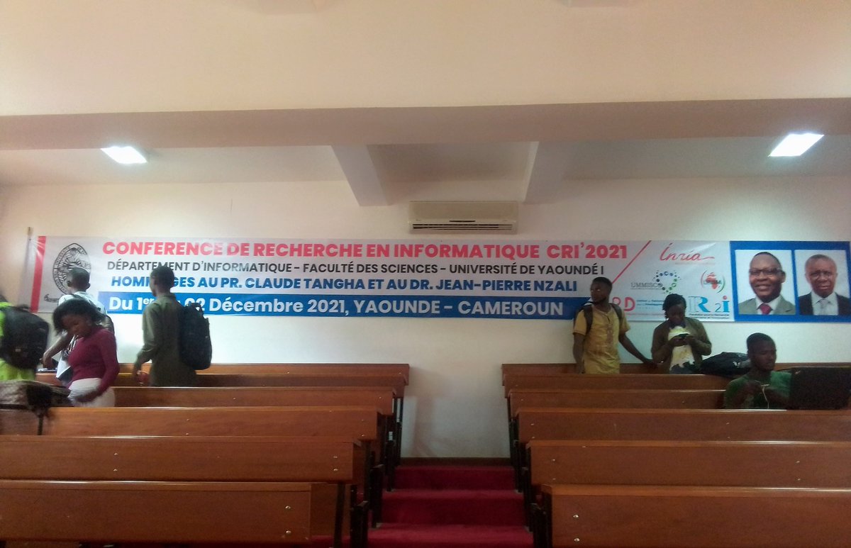GildasNgouanfo's tweet photo. À la conférence de recherche en Informatique CRI'2021. https://t.co/gJqBtkM6L5
#CRI2021 https://t.co/RwrpwWs6b3