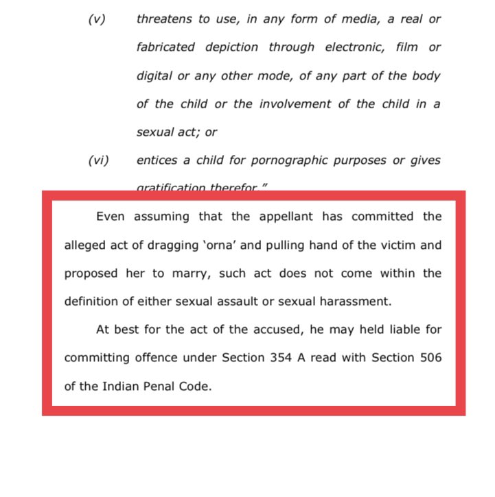 SreyashiDey's tweet photo. #CalcuttaHighCourt: Dragging orna  (scarf),pulling hand &amp; proposed victim to marry, such act not sexual assault/harassment under POCSO https://t.co/8ClSCGuqbt