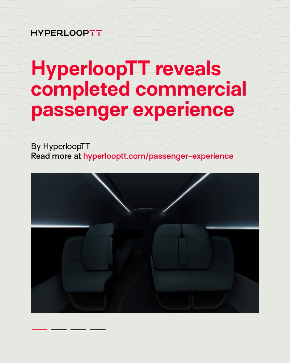 hyperlooptt's tweet image. HyperloopTT unveils the fully realized hyperloop cabin designed as a class-free and personalized environment with a focus on safety, comfort, and seamless technology integration.
#hyperlooptt #transportation #tech #techlover #innovation #sustainabletourism