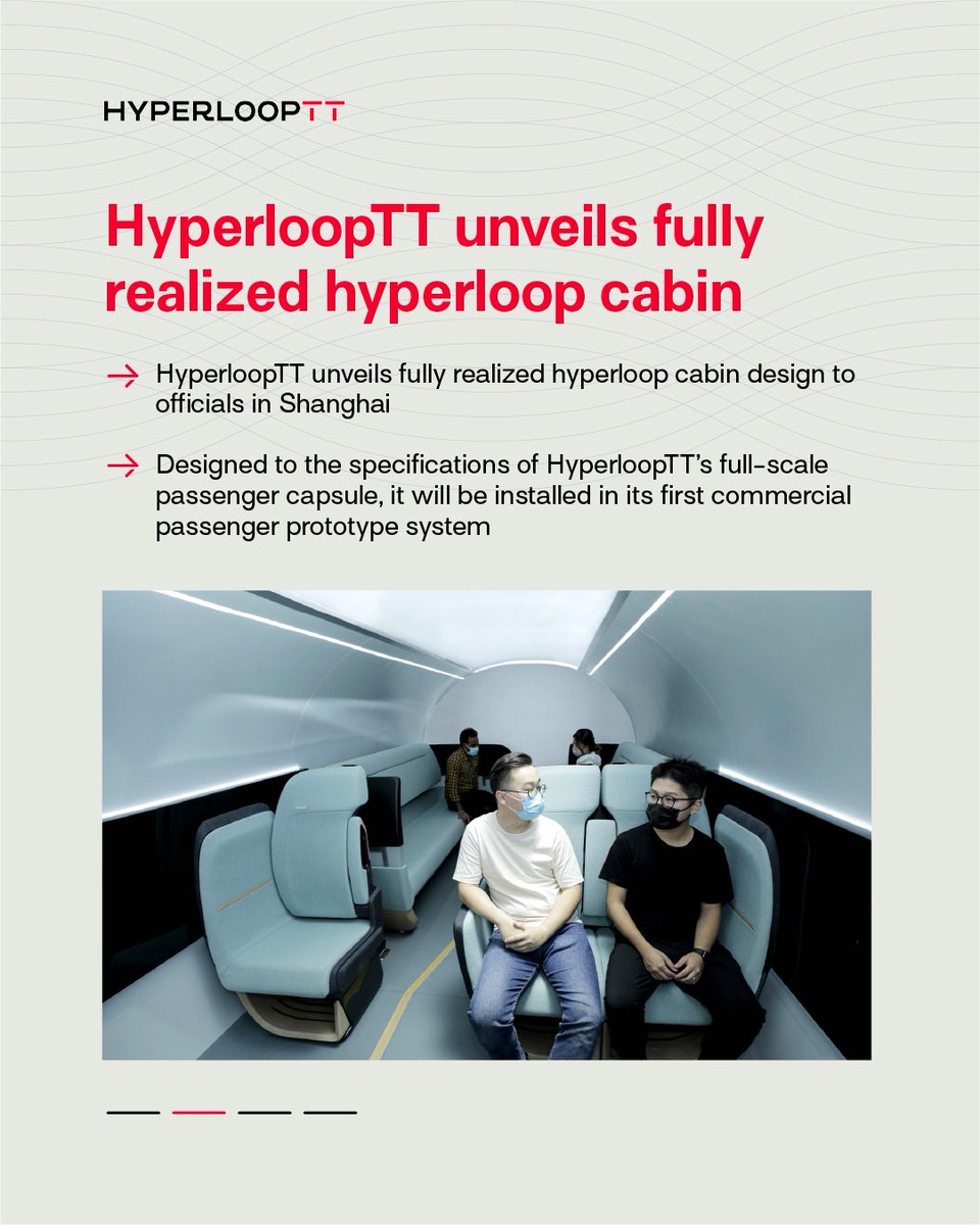 hyperlooptt's tweet image. HyperloopTT unveils the fully realized hyperloop cabin designed as a class-free and personalized environment with a focus on safety, comfort, and seamless technology integration.
#hyperlooptt #transportation #tech #techlover #innovation #sustainabletourism