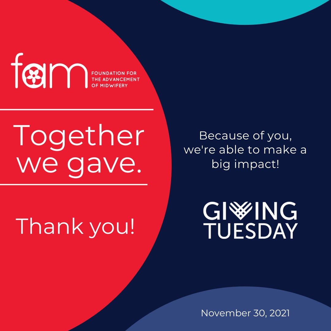 FAMBirthTrust's tweet photo. Thank you!
#givingtuesday  #maternalhealth #blackmaternalhealth #equitablematernalhealthcare #blackmamas #midwives #blackmidwives #blackmidwivesmatter #blackmamasmatter #childbirth #FAM #Give4Midwifery #midwifery  #givingtuesday2021 https://t.co/pUpW1nX78H
