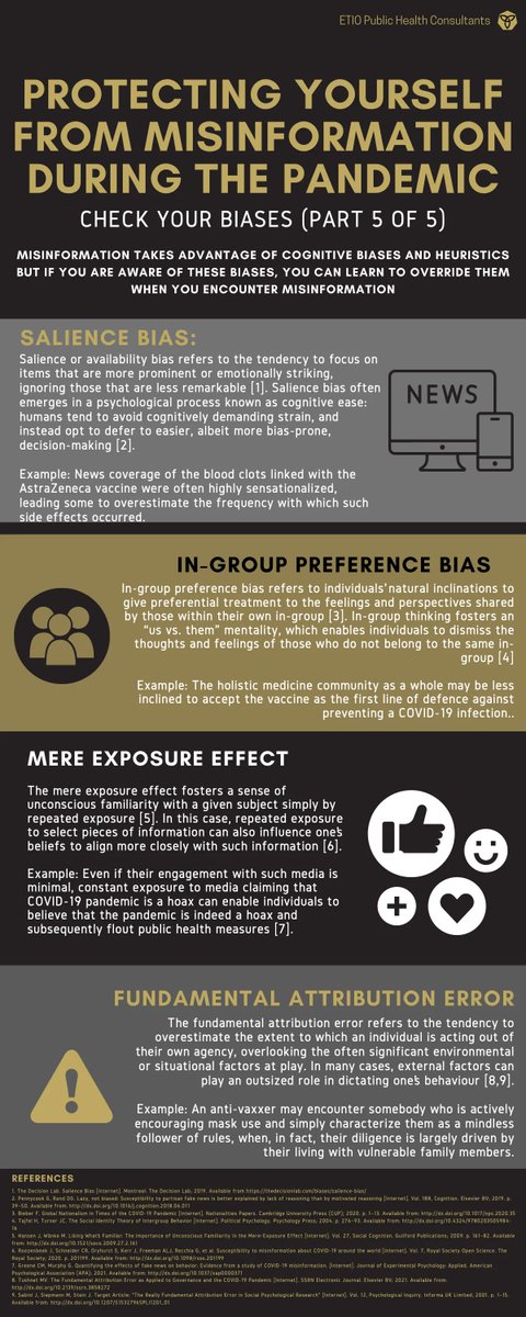 For the final part of ETIO's misinformation, we finish off with more bias' that can help you become more media literate! What is is the key take away message you have learned from this series ?!

#globalhealth #publichealth #medialiteracy