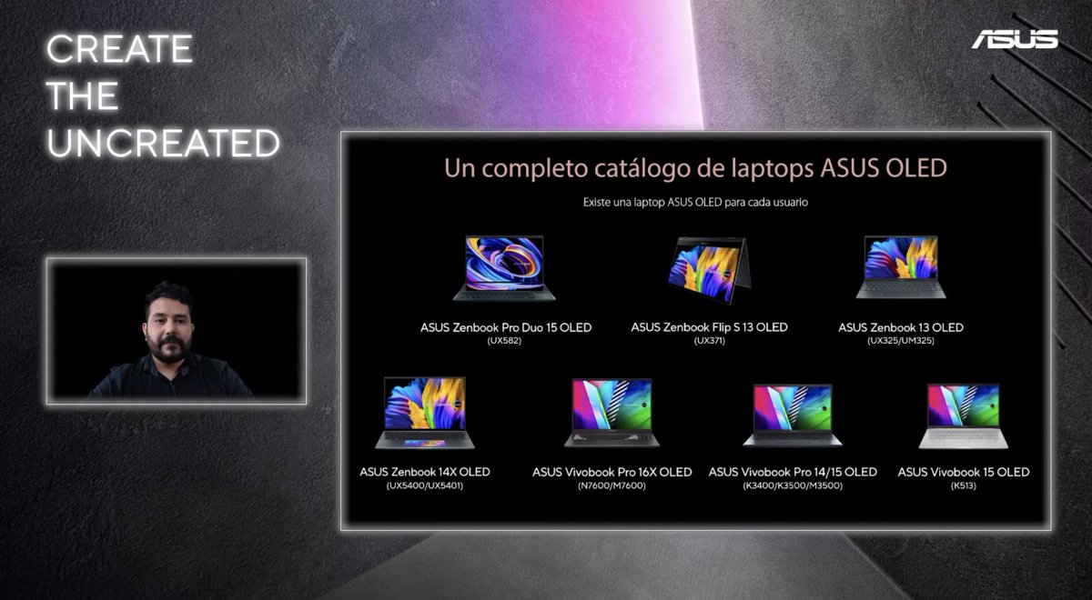 zophiap's tweet image. Un resumen del catálogo de @ASUS_Peru en su conferencia de hoy #CreateTheUncreated 👀
