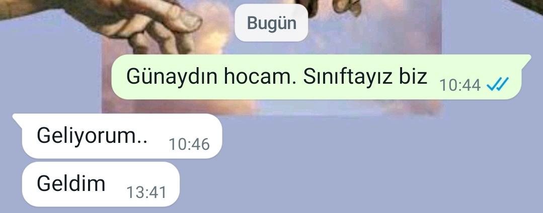 bugün bana bundan oldu..