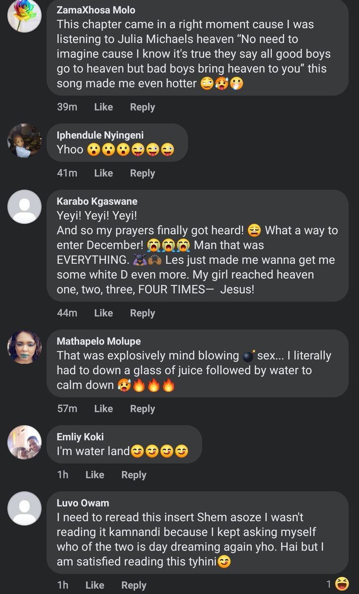 MatshidisoBella's tweet image. I finally gave my readers a sex scene in #RecklessBehavior 🙊🙊🙊 they are so happy... LMAO yoh batho ba muhn ba rata tša phaku 😩😩

Last frame 💦💦