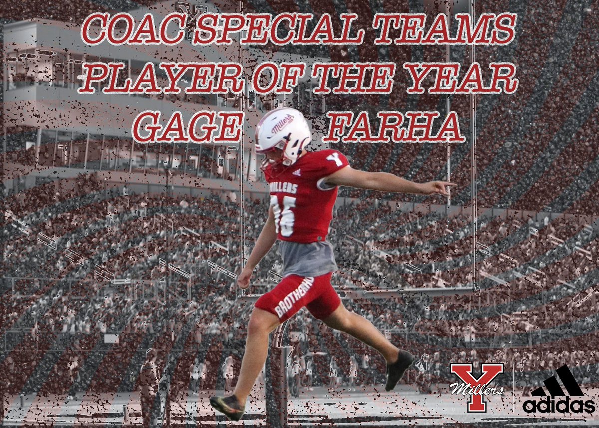 YukonAthletics's tweet photo. Congratulations Gage! 2021 COAC Special Teams Player of the Year! https://t.co/KOKWEcZi3l