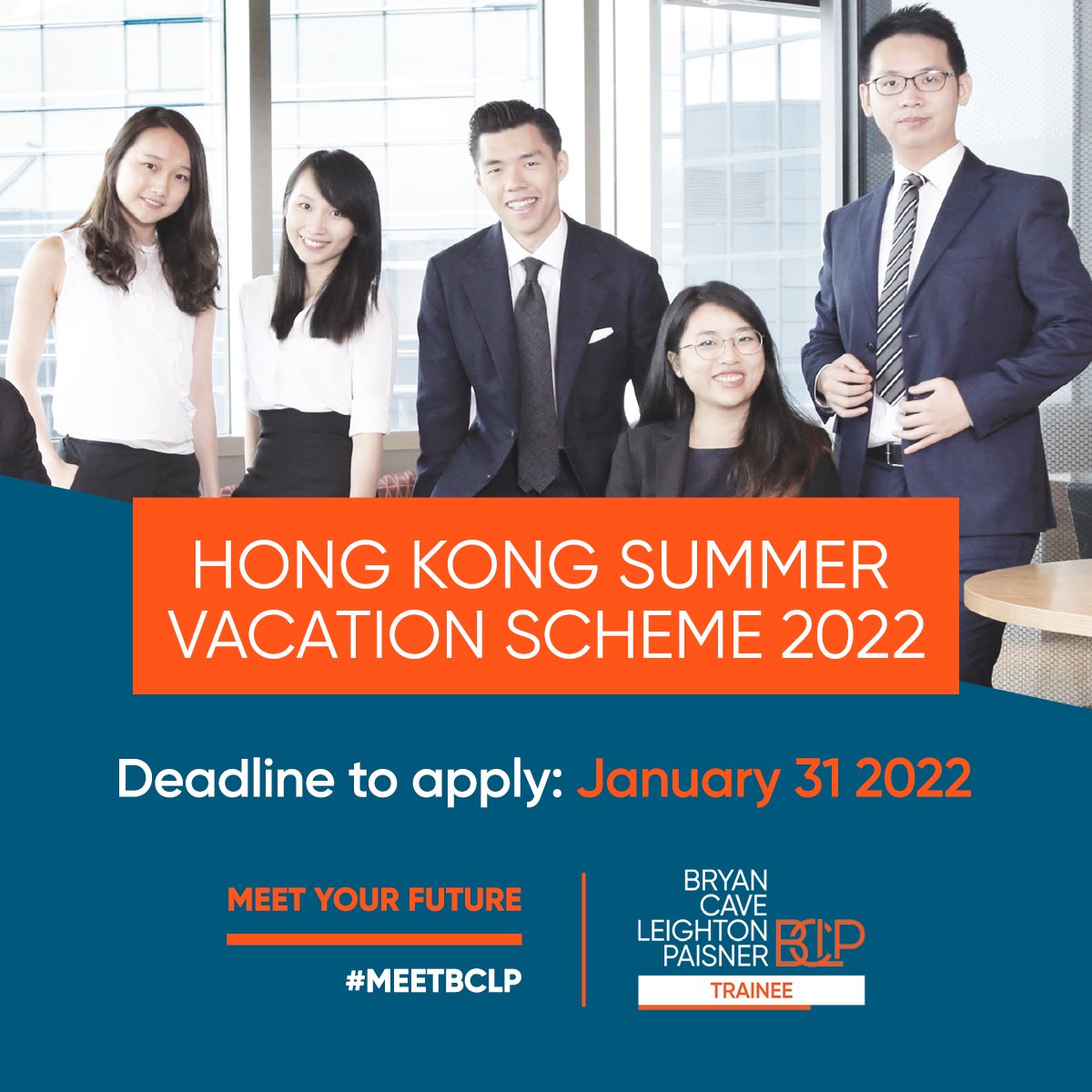 Applications for our Hong Kong Vacation Scheme are now open! To meet your truly rewarding future, click the below link to apply trainee.bclplaw.com/apply-now
