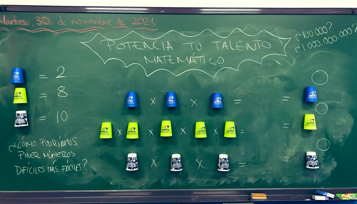 maestrocarlosef's tweet photo. Aprovechando que en #edufis hemos empezado a trabajar la #coordinación con @stackingspain, en #matemáticas nos hemos acercado a las #potencias de una manera diferente, manipulativa y dándole valor para hacerlo significativo. Experiencia que acaba de empezar, con mucho potencial. https://t.co/GhwdwRsONE