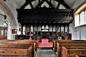 silversmithsara's tweet photo. As it’s #StGrwst’s day (P1) who gave his name to Llanrwst, North Wales, here’s St. Grwst’s church (P2) in the town. It includes a 13th cent stone coffin of Llywelyn the Great (P3) & a superb 15th cent rood screen (P4) - considered to be the finest medieval screen in Wales. https://t.co/bshuPRgdpm