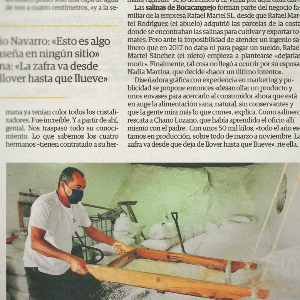 SBocacangrejo's tweet photo. Una radiografía actual de las salinas en Gran Canaria. Excelente reportaje de @yurimillares para la revista Pellagofio, hoy con la edición impresa de @laprovincia 

El reportaje completo: https://t.co/3XAotPYNnC

#pellagofio #salinas #salmarina #reportaje #grancanaria https://t.co/6YYmeb8HBU