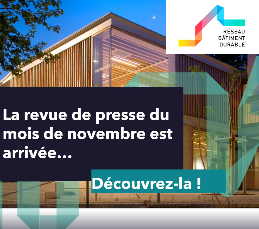 [Revue de presse] Découvrez la revue de presse sur l'aménagement, la construction et la réhabilitation durables du Réseau Bâtiment Durable
▶️bit.ly/3ddIMLq

Réalisée par @envirobatoc <a href="/ClusterOdeys/">Cluster Odéys</a> Pôle énergie Bourgogne-Franche-Comté et <a href="/Construction21F/">Construction21 France</a>