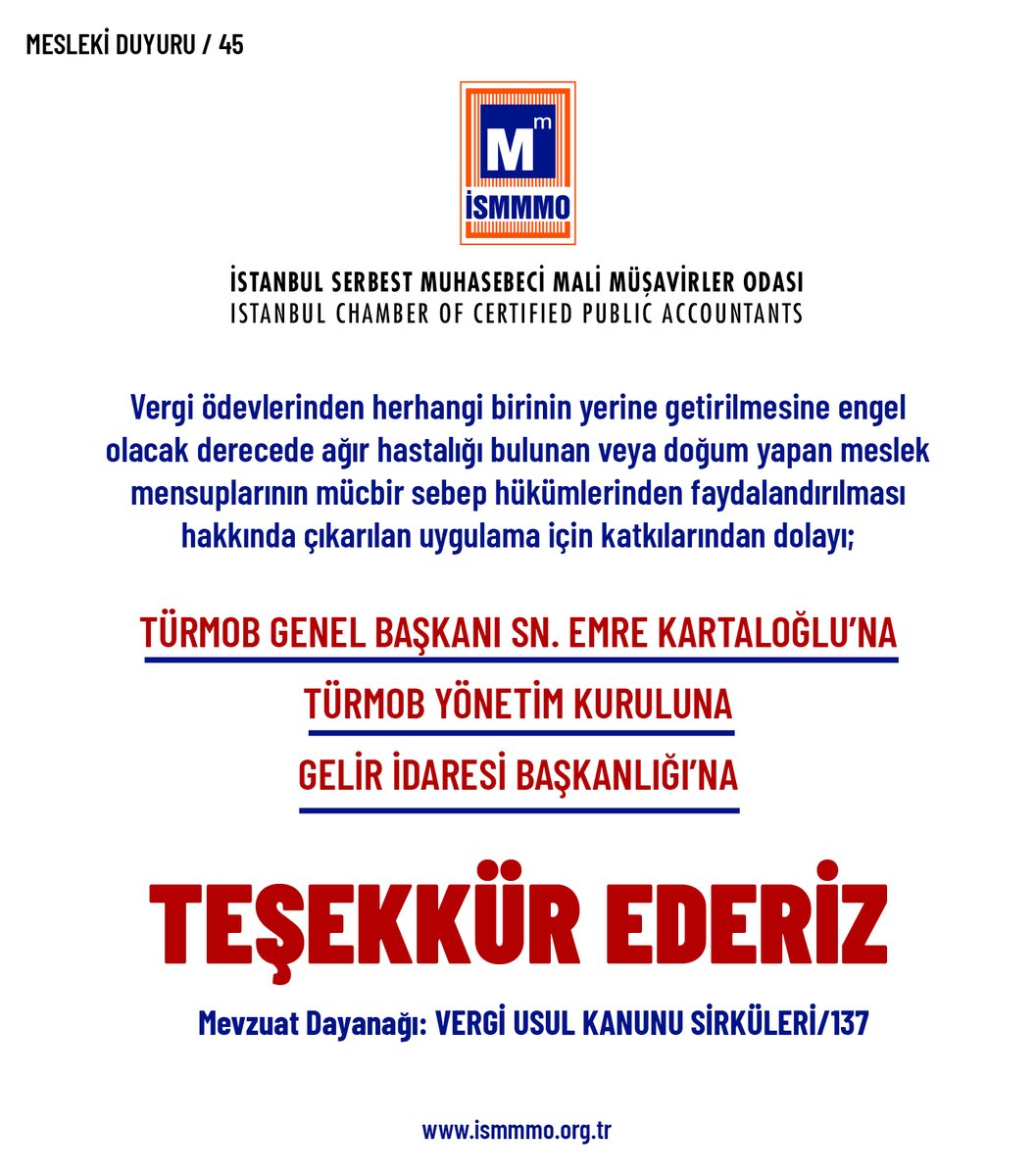 İstanbul SMMM Odası (@ismmmodasi) on Twitter photo 