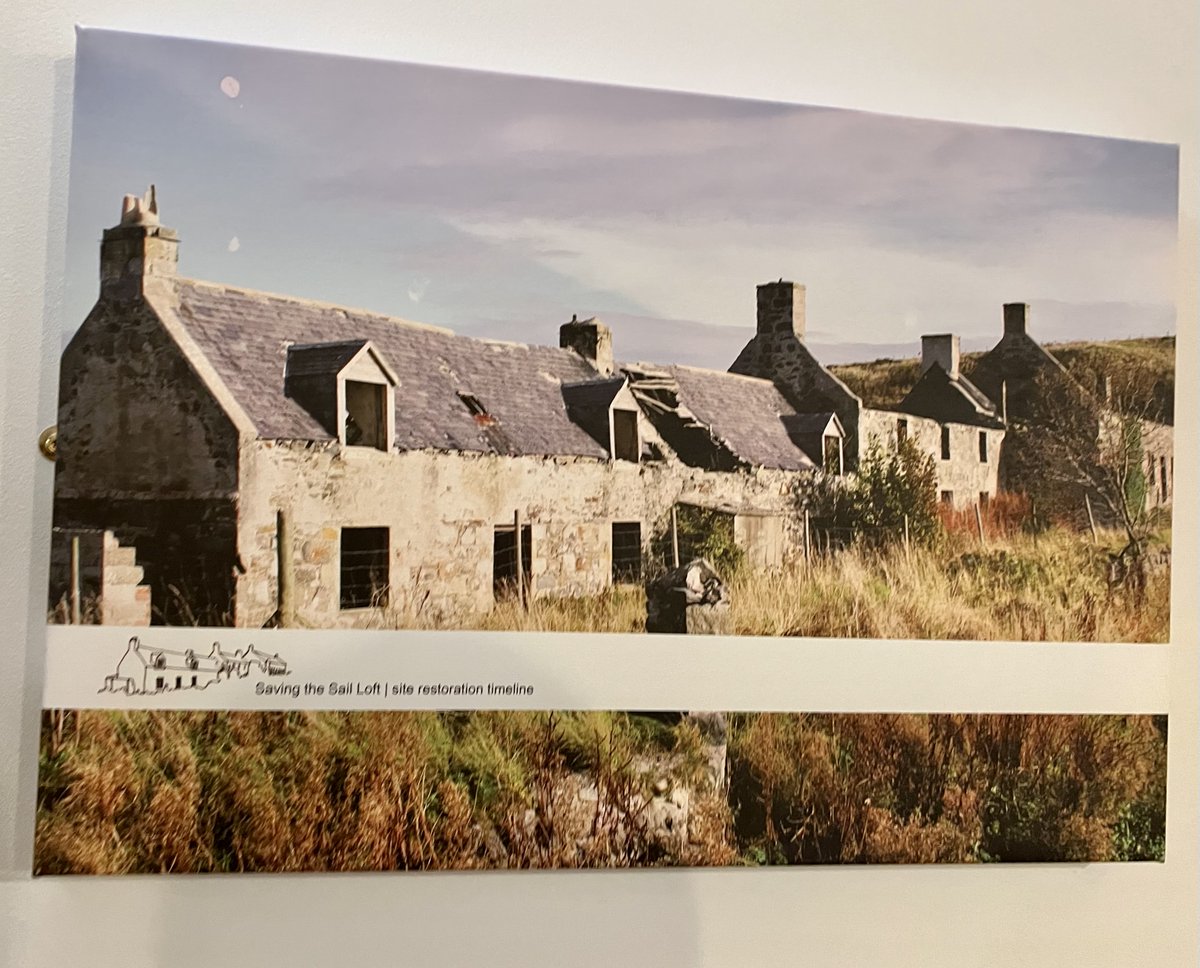 Exciting for us to be staying tonight in converted <a href="/PortsoySailLoft/">Portsoy Sail Loft</a> - brilliant project by @thenespt brought these buildings back from brink, &amp; are now a social enterprise run bunkhouse. @archhfund supported since 2000 with multiple grants &amp; loan to develop &amp; deliver the project.