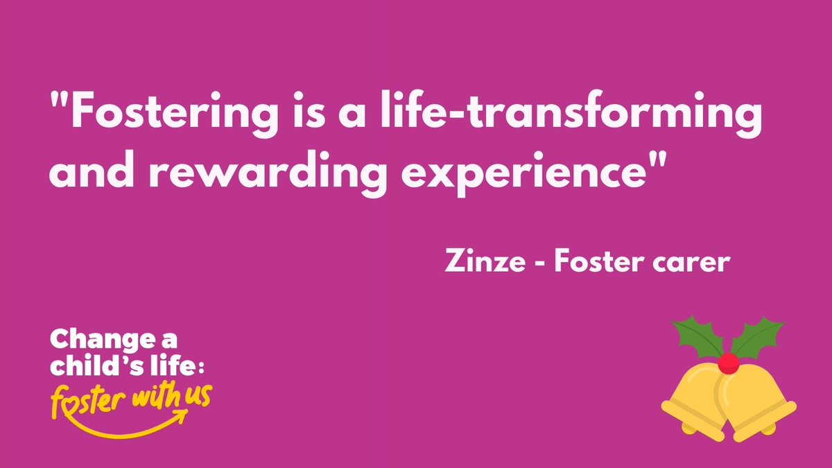 It's here! today we start our advert quote countdown for the festive season. We will be posting daily fostering quotes from foster carers, young people, care leavers, birth children &amp; staff to inspire &amp; educate. Today we just want to keep it simple, from lovely foster carer Zi.
