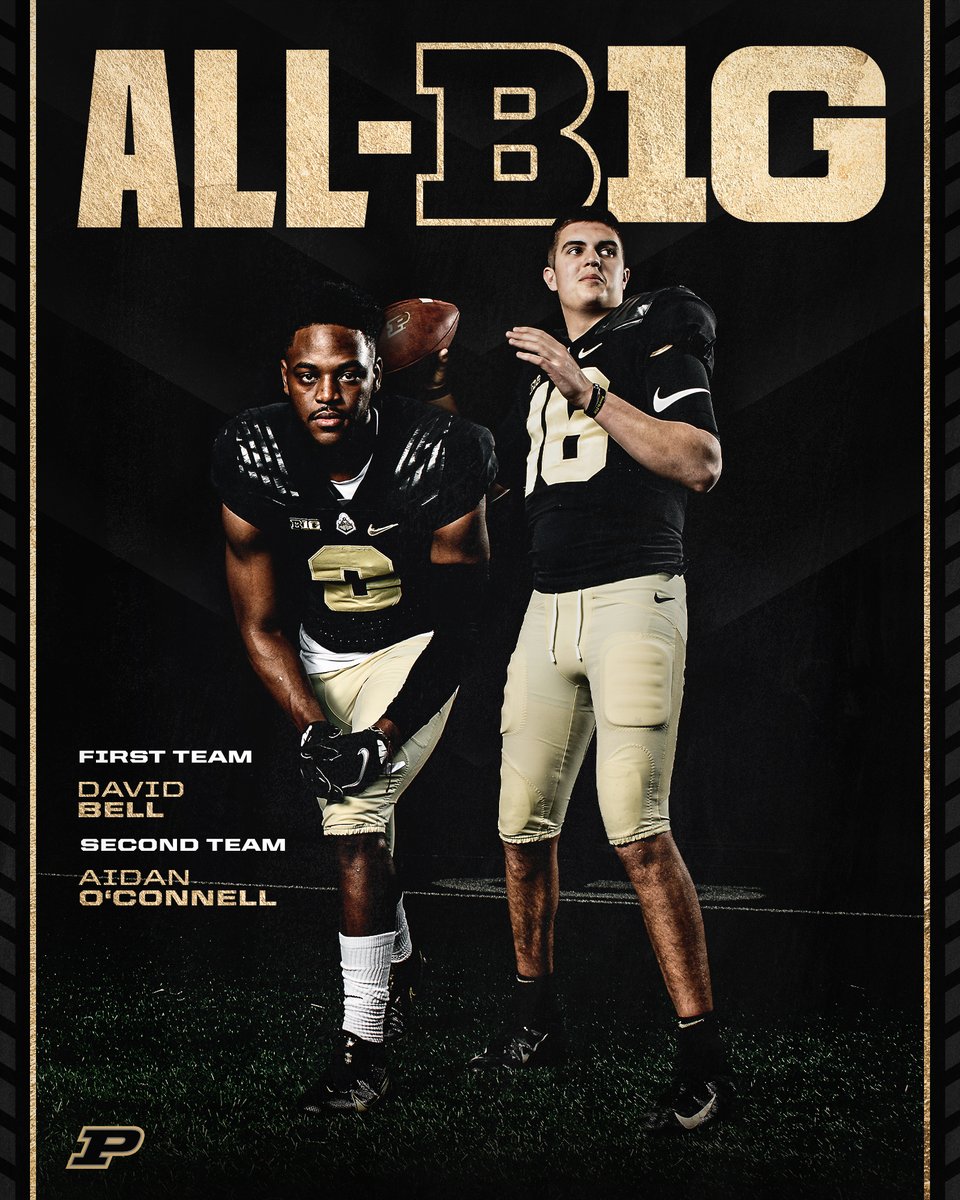 BoilerFootball's tweet photo. Dynamic duo ➡ All-B1G https://t.co/YVueDLhQoX