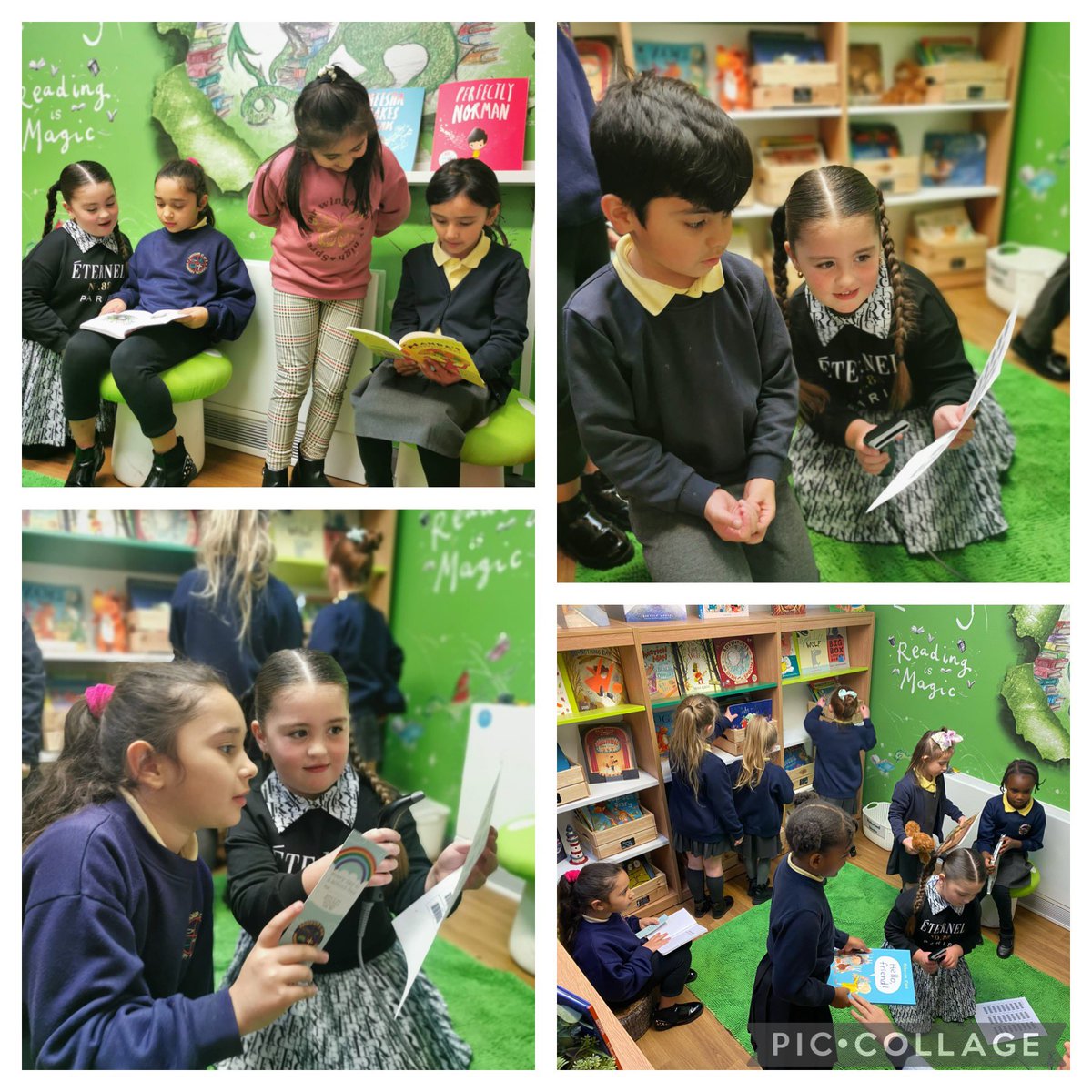 SaviourPrimary's tweet image. A busy library this lunchtime. 📚❤️#readingismagic #lifechanginglibraries @UKLaureate @Booktrust @allicatski @EmilyDrabs