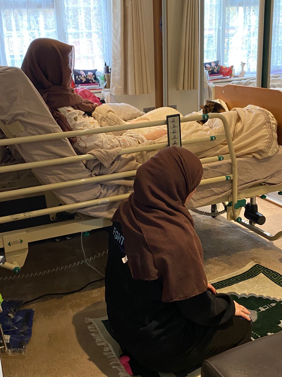 Sunday was the scariest moment of our lives. Amani was struggling to breathe and we had to call an ambulance.  Amani was discharged later that day and is recovering at home. We now have a hosp bed and Amani continues to fight cancer with the help of our local palliative care team