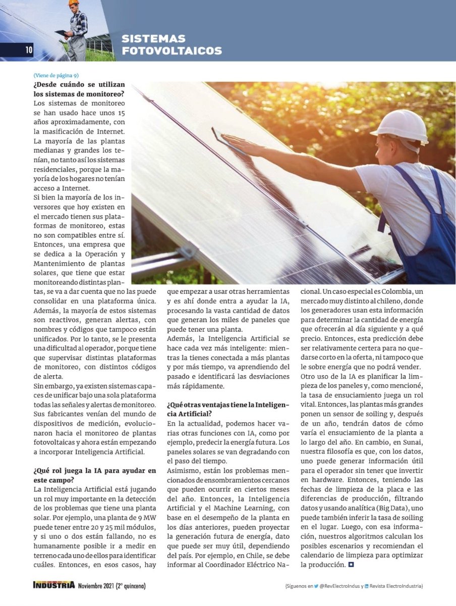 Pablo Pastene, Presidente Honorario de ACESOL en entrevista sobre O&amp;M de plantas FV. 👏👏👏 <a href="/pablo_pastene/">Pablo Pastene</a>