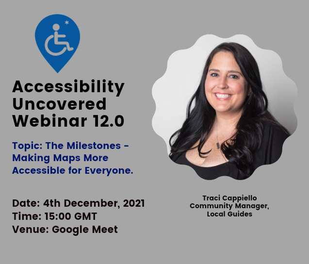emekaulor's tweet photo. ♿ I'm excited that the @OneAccessiblity monthly webinar would climax on Saturday. We have the honour of hosting the @localguides community Manager @JumpingTraci
She inspired our initiative and we would love to talk about it all.Join us!
#OneAccessibility #IDPWD2021 #LocalGuides https://t.co/R7lhVQ2KUe