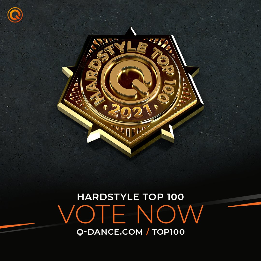 Q_dance's tweet photo. It’s time to kick-off the voting for the Q-dance Hardstyle Top 100! With 2021 coming to an end, lots of masterpieces have been released during the year. Which one is your absolute favorite? Let us know and cast your vote now via https://t.co/VBrqcYtZQc. 

#QdanceTop100 #QONNECT https://t.co/CRFMXCVcCI