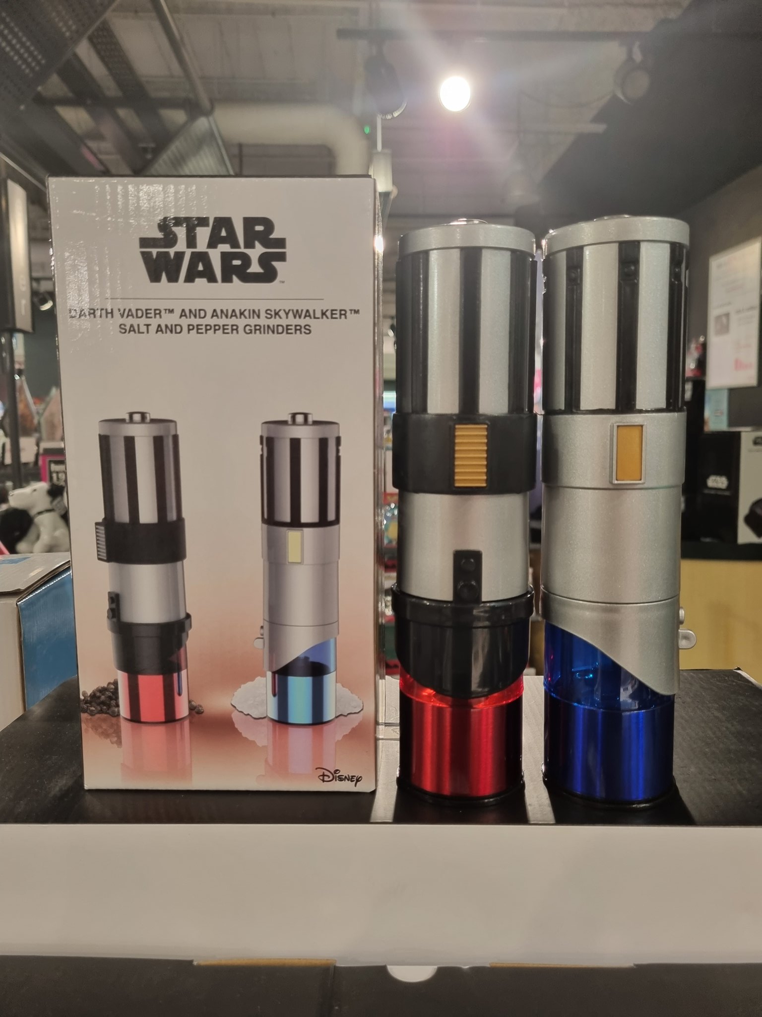 Star Wars Darth Vader & Anakin Lightsaber Salt & Pepper Grinders