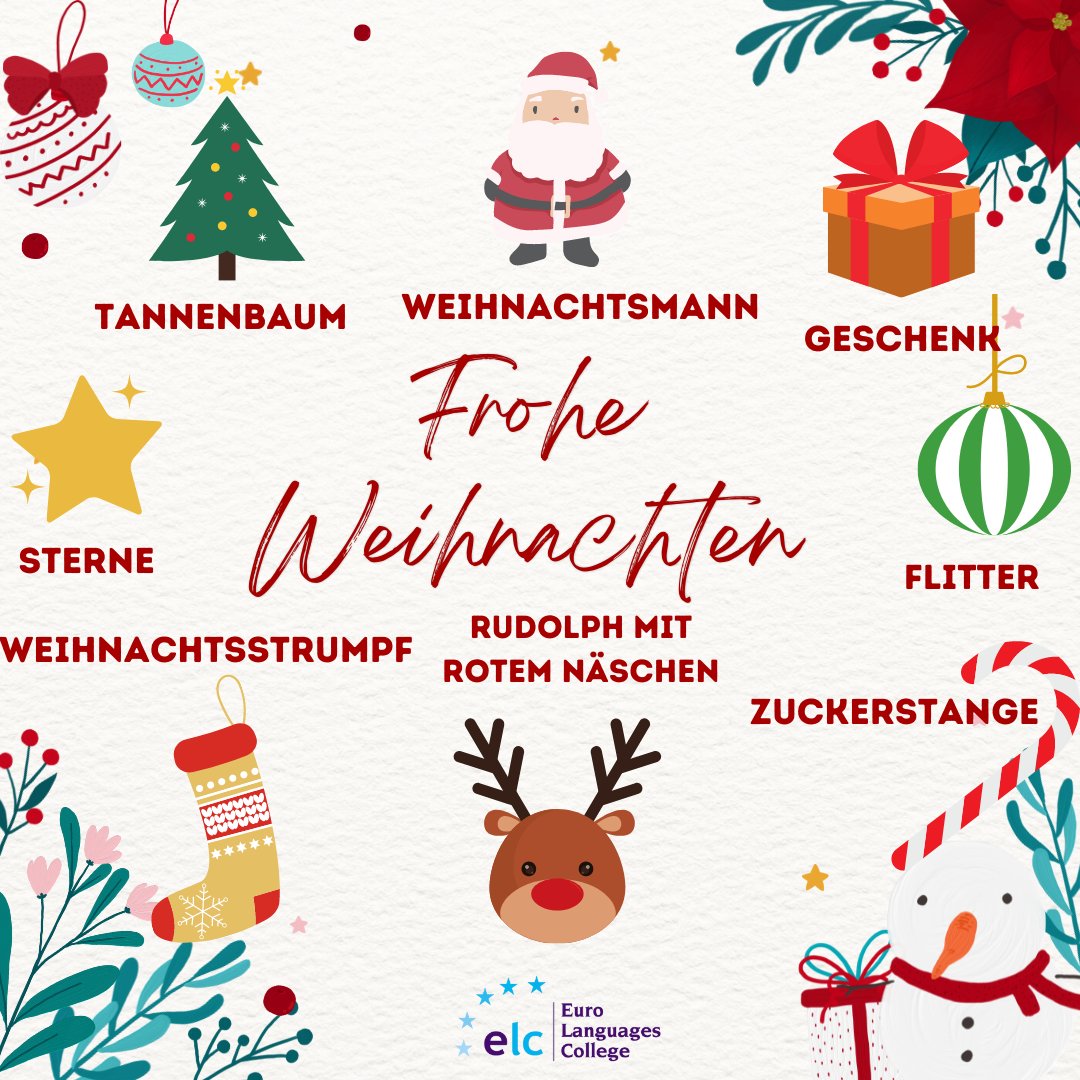 EuroLangColl's tweet photo. What better way to ring in the 1st of December than with some Christmas vocabulary to get us in the Christmas spirit! 🎅🎄

#ELC #EuroLanguagesCollege #Christmas #FrenchVocabulary #SpanishVocabulary #GermanVocabulary https://t.co/TNau9Vjhfz