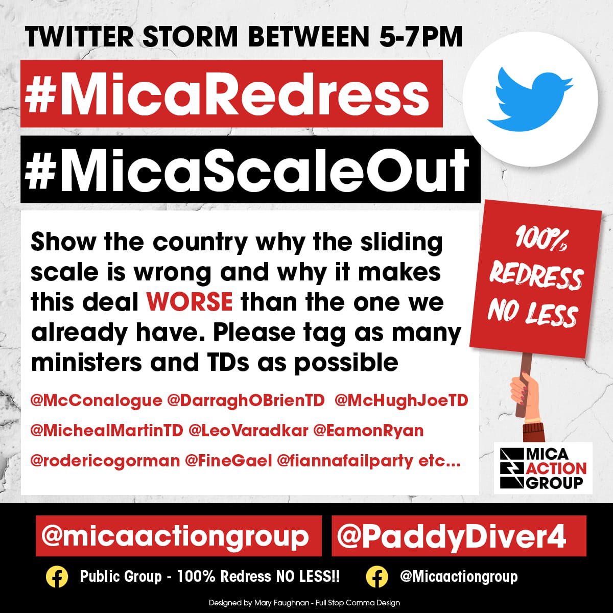 mag_justice's tweet photo. Clear message today everyone we need the #MicaScaleOut 

We definitely don’t campaign for the sake of campaigning,this is our lives &amp; we want this to end.
#MicaRedress https://t.co/hHp1gsbRSn