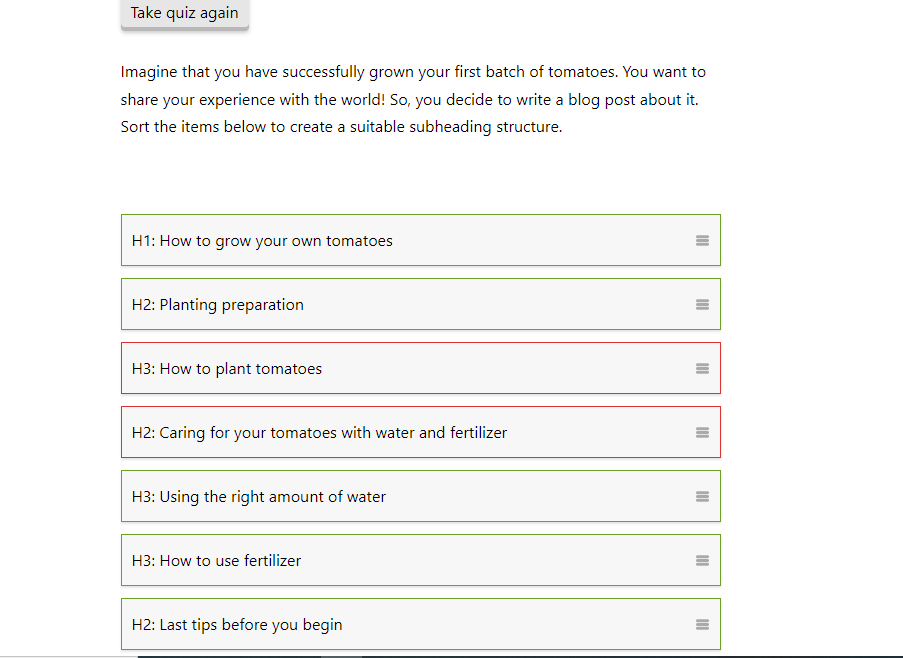 KChaibainou's tweet photo. @yoast I am taking Yoast SEO free courses. All was good so far till now. I've submitted correct answers, but when checking quiz feedback, my answers have been changed. Shocking right! I cant pass to the next course! https://t.co/Tj2E3F4I3e