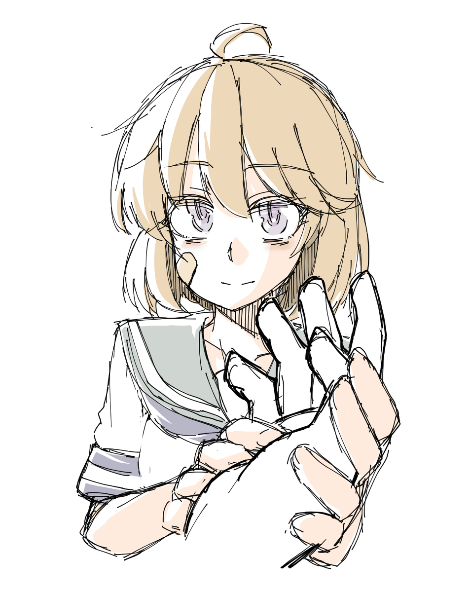 艦これ「さよなら提督 #艦これ #朧(艦隊これくしょん) #らくがき https://t」|たた牌🀄のイラスト