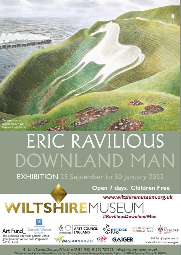 WiltshireMuseum's tweet photo. A reminder that we are CLOSED tomorrow as we welcome our Royal guest - the Duchess of Cornwall - who is coming to see the #RaviliousDownlandMan exhibition. While she is here, she will also meet Trustees of the @DevizesAssizes and hear more of our plans. https://t.co/dhLUbfLvzl